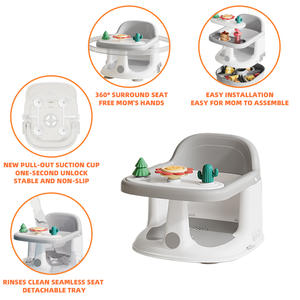 Produit populaire 2026 : <span class=keywords><strong>Chaise</strong></span> de bain bébé 4-en-1 multifonctionnelle avec fonction d'élévation et jouets aquatiques pour bébé - Product Image 3