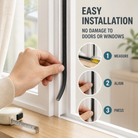 Joint d'étanchéité en mousse de polyuréthane PU sur mesure pour portes et fenêtres, protection des joints de cadre et des interstices de bâtiment
