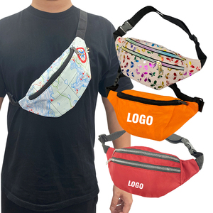 Custom Logo College Student Large Capacity Shoulder Bag Carry Fanny Pack Waist Bag Custom Fanny Pack Waist Bag