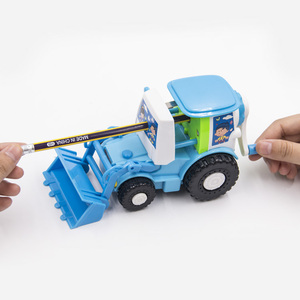 Promoción de papelería, suministros escolares, excavadora en forma de coche, sacapuntas mecánico manual para niños - Product Image 2
