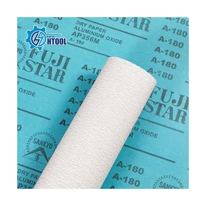 Aluminum Oxide Dry Sandpaper Abrasive White Coated Dry Sanding Paper Sheet For Metal Wood Wall Furniture Polishing Grinding