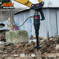 Foreuse de sol à couple élevé pour mini-excavatrices et chargeuses compactes de 0,75 à 50 tonnes – Compatibilité universelle – Ponceuse de trous de poteaux