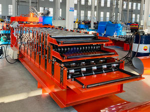 Tuile trapézoïdale en acier colorée par opération facile de vente faisant le petit pain de machine formant des machines - Product Image 5