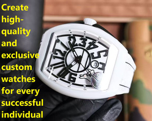 La montre mécanique en fibre de carbone est fabriquée avec un boîtier de 4514 mm orné de diamants, présentant des lignes parfaites et une symétrie. - Product Image 3