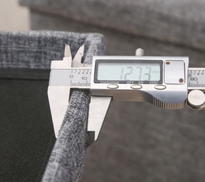 Taburete de Almacenamiento Pequeño para el Hogar, Plegable, Rectangular, de Tela, Otomana de Lino, Reposapiés, Asiento - Product Image 5