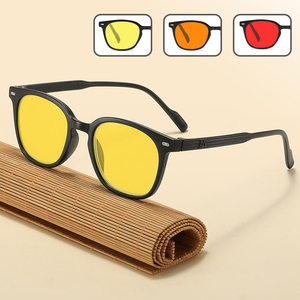 Gafas con Marco Cuadrado de <span class=keywords><strong>PC</strong></span>, con Bloqueo de <span class=keywords><strong>Luz</strong></span> <span class=keywords><strong>Azul</strong></span> y <span class=keywords><strong>Lentes</strong></span> con Tinte Amarillo y Rojo <span class=keywords><strong>para</strong></span> Conducir de Noche, al por Mayor - Product Image 1