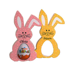 <strong>EASTER</strong> WOODEN BUNNY <strong>KINDER</strong> <strong>EGG</strong> HOLDER DECORATION HAPPY <strong>EASTER</strong> RABBIT <strong>EGG</strong> HOLDER - Product Image 4
