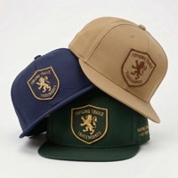Gorra de Béisbol Plana Bordada Verde Oscuro de Alta Calidad de Fábrica con Logotipo Personalizado Estilo Hip Hop Snapback para Hombre