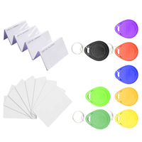 ABS gantungan kunci RFID antiair 125Khz EM4305 T5577 PVC Gantungan Kunci plastik pembayaran kartu bisnis Hotel Keyfob frekuensi 13.56Mhz