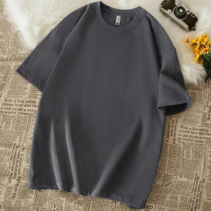 Camiseta de Algodón de 260 g/m², Color Sólido, Gruesa, de Manga Corta, para Trabajo y Ocio - Product Image 4