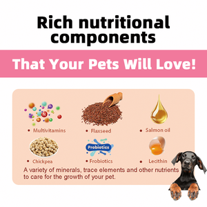 Comprimés à mâcher probiotiques personnalisés pour chiens, marque privée, complément alimentaire pour allergies et système immunitaire, pour la santé intestinale, également pour chats - Product Image 6