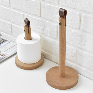 Porte-serviettes de cuisine moderne en <span class=keywords><strong>bois</strong></span> d'acacia, grand modèle robuste à un seul niveau, étanche, avec <span class=keywords><strong>support</strong></span> pour essuie-tout de style vaisselle - Product Image 6