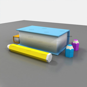 Conjunto de Muebles Infantiles Personalizados de Plástico, Contemporáneos y Duraderos, Combinación de Silla, Mesa y Escritorio para Centro Educativo - Product Image 3