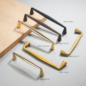法式小皇冠纯铜实心柜抽屉放手机柜家具把手旋钮单孔黑色 - Product Image 6
