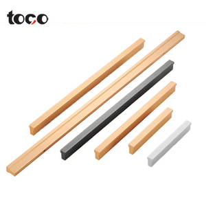 TOCO Brushed Steel Kitchen <strong>Door</strong> Handles Aluminum Handle Profile Kitchen Brass Furniture Handle - Product Image 4