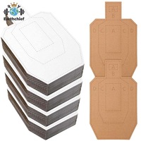 Cibles en carton USPSA/IPSC/IDPA pour compétitions de tir, cibles tactiques en papier, silhouettes de cibles pour entraînement au stand de tir