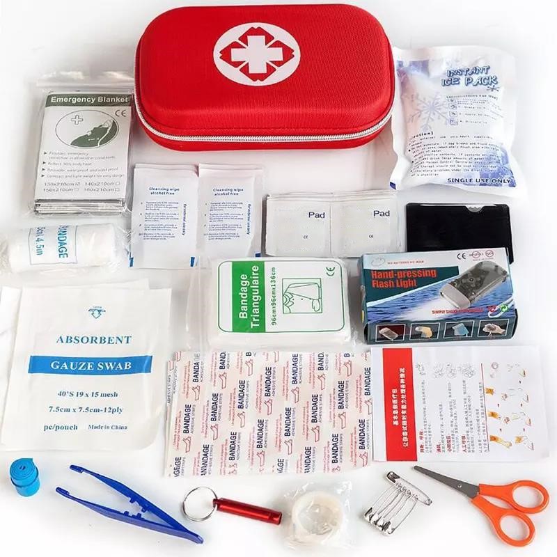 Firstime best seller mini individual travel first aid kit full medical household First Aid Kit with supplies