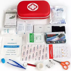 Firstime-minikit de primeros auxilios de viaje individual, botiquín médico completo para el hogar, con suministros