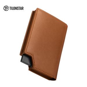 Portefeuille automatique anti-vol TILONSTAR TVC502 avec blocage RFID, en cuir premium et aluminium, porte-cartes d'identité et de banque - Product Image 4