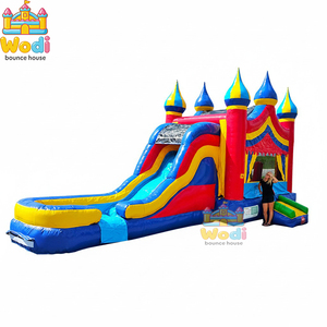 Château Gonflable Commercial en PVC Écologique en Gros, Garantie 3 Ans, Taille et Couleur Personnalisables, Logo Personnalisé Disponible - Product Image 4