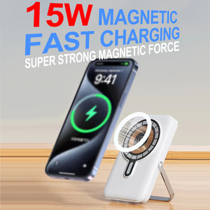พาวเวอร์แบงค์ขนาดเล็ก 10000mAh พร้อมสายชาร์จสี่เส้น เครื่องชาร์จพกพา แบตเตอรี่สำรองไร้สาย สำหรับ <span class=keywords><strong>iPhone</strong></span> 17 - Product Image 3