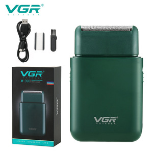 VGR Rasoir électrique portable sans fil pour hommes, mini-tondeuse à <span class=keywords><strong>barbe</strong></span> alternative à poussée, rasoir de voyage en voiture à lame unique - Product Image 1