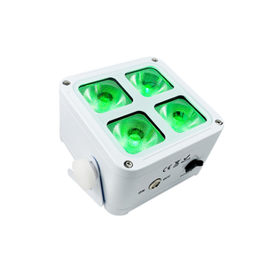 NUEVO Juego de 4 Luces LED Recargables IP65 Resistentes al Agua, 6 en 1 RGBWA+UV, Control Remoto DMX Inalámbrico, Pantalla OLED, Aleación de Aluminio para Escenarios y <span class=keywords><strong>DJ</strong></span> - Product Image 5
