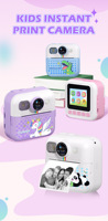 Kamera Digital HD DIY Anak Zero Link 2026 1080P 48MP Mainan Terbaik dengan Label Foto Cetak Instan & Filter Cetak Thermal Tambahkan