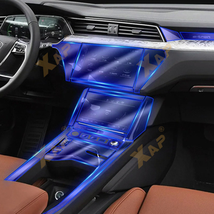 Pellicola Trasparente in TPU per <span class=keywords><strong>Audi</strong></span> E-tron 2020 2021, Adesivo per Interni Auto, Console Centrale, Cambio, Bocchette Aria, Navigatore, Pannello Porta - Product Image 5