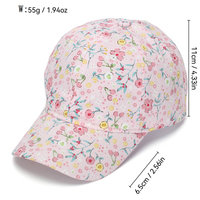 Topi Bisbol Landfond Cross-Border Best-Selling Little Flower Unisex, Model Snapback, Bernapas, Pelindung Matahari