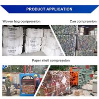 Presse à balles hydraulique de 80 tonnes pour cartons, paille, foin, papier usagé, canettes et plastique