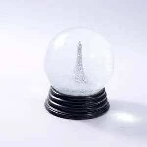 Ourwarm — boule de neige en verre personnalisé, cadeau de Souvenir vide avec base en résine, vente en gros