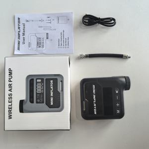 מיני אופני אוויר מדחס צמיג דיגיטלי אלחוטי עבור כדורי אופניים צמיגים אוטומטי לעצור בנק כוח משאבת אוויר ניידת - Product Image 4
