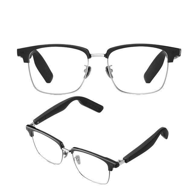 AI-powered Translation Smart Glasses with Chat Function, GPT B/luetooth, Unisex, Translating Over 100 Languages