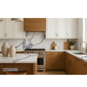 Grande dalle de 3200*1600 mm, 93% quartz naturel, pierre d'ingénierie durable et imperméable pour la cuisine - Product Image 3