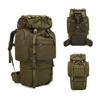 Sac à dos militaire Camouflage Oxford Molle, randonnée en plein air, sac à dos militaire tactique 65l, sac à dos tactique personnalisé