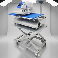 Mesin Press Panas Listrik Ukuran Besar 40x50cm, Mesin Cetak Sublimasi Transfer Panas Digital untuk Pencetakan Kaos