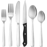 Qzq Groothandel Zilverwerk Fabricage Mes Lepel Vork Keuken Restaurant Bestek Bruiloft Roestvrij Staal Bestek Set
