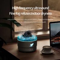 Nouvelle machine d'aromathérapie créative en forme de canon volcanique, diffuseur d'huiles essentielles silencieux pour la maison, bureau, flamme 3D, fusée, humidificateur d'air
