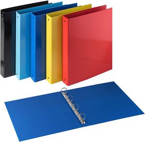 Factory Supply Custom Logo 1 Inch 3 Ring Binder <b>File</b> Folder PP Foam Plastic Office Filing Various Sizes Loose Leaf 3D Binder - Product Image 3