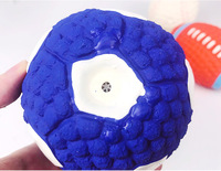 Kangdar2025 Nouveau jeu de jouets pour chien en caoutchouc souple - Ballons de football, de volley-ball, de tennis et de rugby Design moderne Jouet à mâcher indestructible