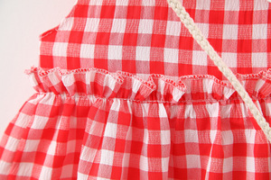 Ropa de Bebé, Vestidos para Niñas Pequeñas, Vestido a Cuadros con Volantes, Dear Angel Love of China - Product Image 5