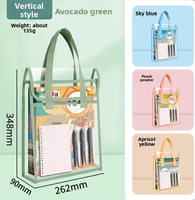 Vente en gros d'usine - Pochette transparente en PVC avec bouton pression, classeur extensible A4 pour organiser les manuels scolaires, les cahiers de travail