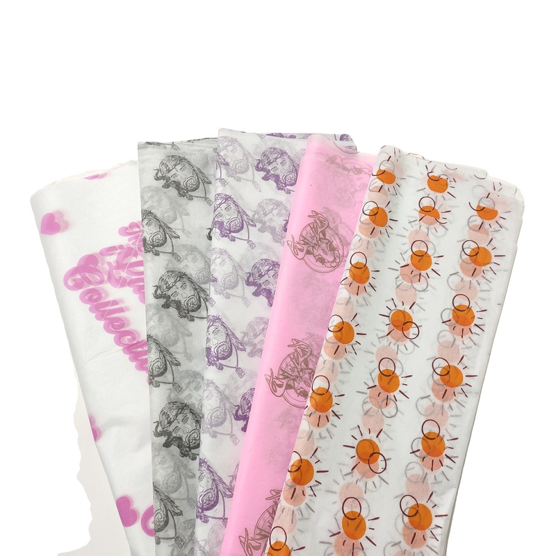 Custom Printed 17gsm Transparent Clear Tissue