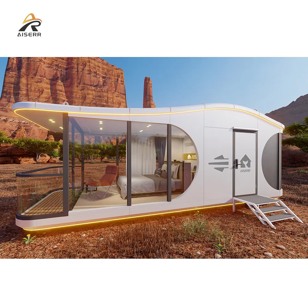 Maisons préfabriquées de haute qualité bon marché Maison en conteneur Capsule mobile Petite maison Hôtels de luxe Maisons en conteneur pour camping