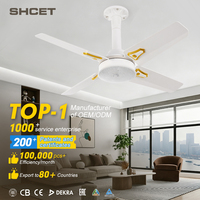 Plafonnier LED avec télécommande pour la maison, lustres à 4 pales, luminaires suspendus avec ventilateur et télécommande pour chambre à coucher