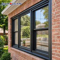Ventana Corrediza Doble de Aluminio con Rotura de Puente Térmico RICHOCEAN Villa 6063-T5, Aislamiento Térmico, Doble Acristalamiento