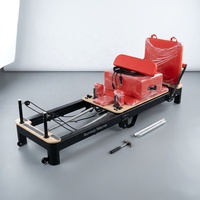 Máquina de Pilates Reformer Plegable, Reformer de Pilates Portátil para Entrenamiento de Core de Grado Comercial