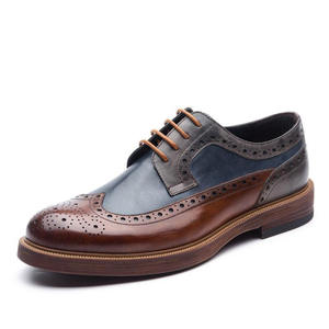 Chaussures <span class=keywords><strong>Derby</strong></span> PU de haute qualité faites à la main Chaussures d'affaires formelles pour hommes - Product Image 5