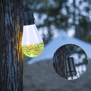 Bombilla LED colgante para tienda de campaña al aire libre, lámpara colgante para tienda de campaña, luces para acampar al aire libre, Bombilla de brillo brillante de color RGB E27 - Product Image 4